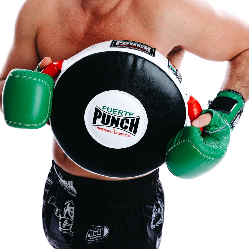 Punch Round Shield - Mexican Red Soft/ Blk Hard