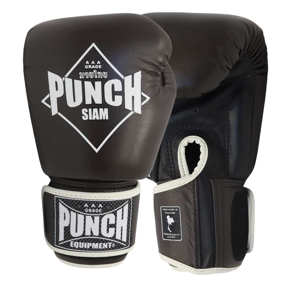 Punch Boxing Gloves - Siam - Leather - Chocolate