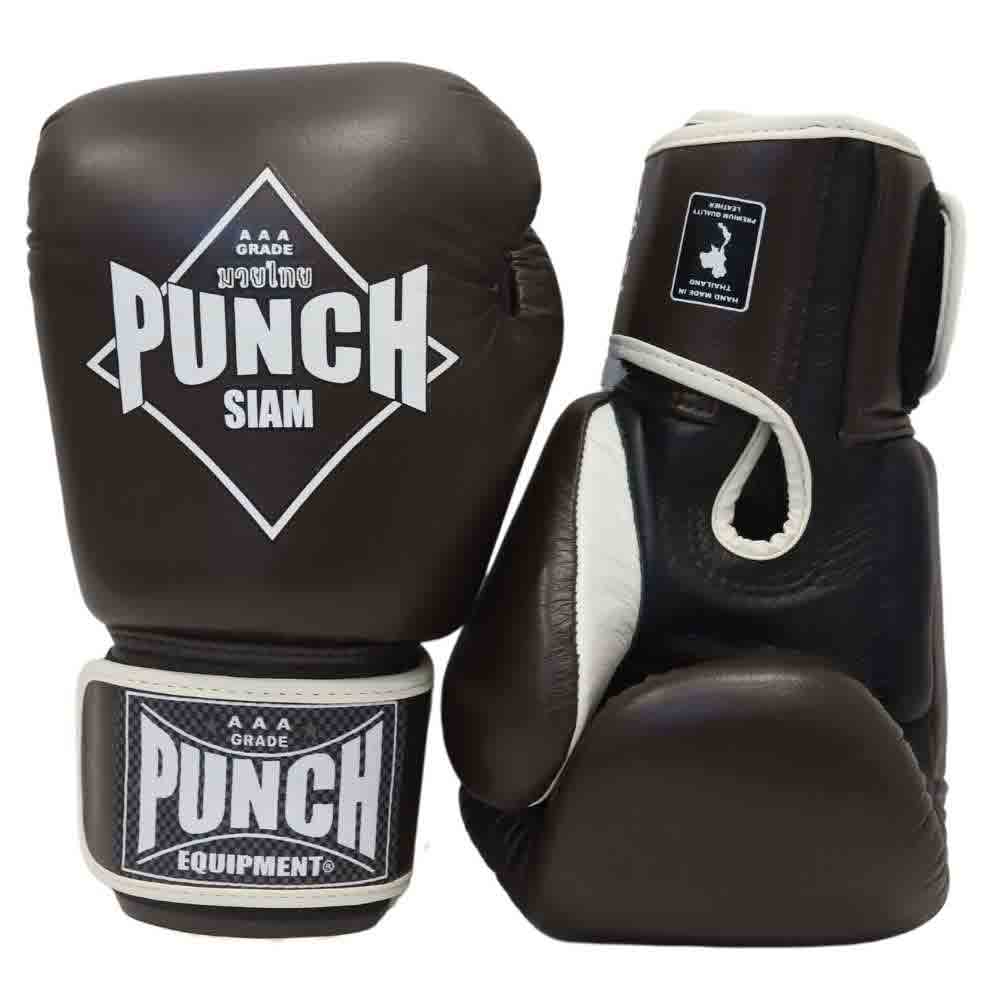 Punch Boxing Gloves - Siam - Leather - Chocolate