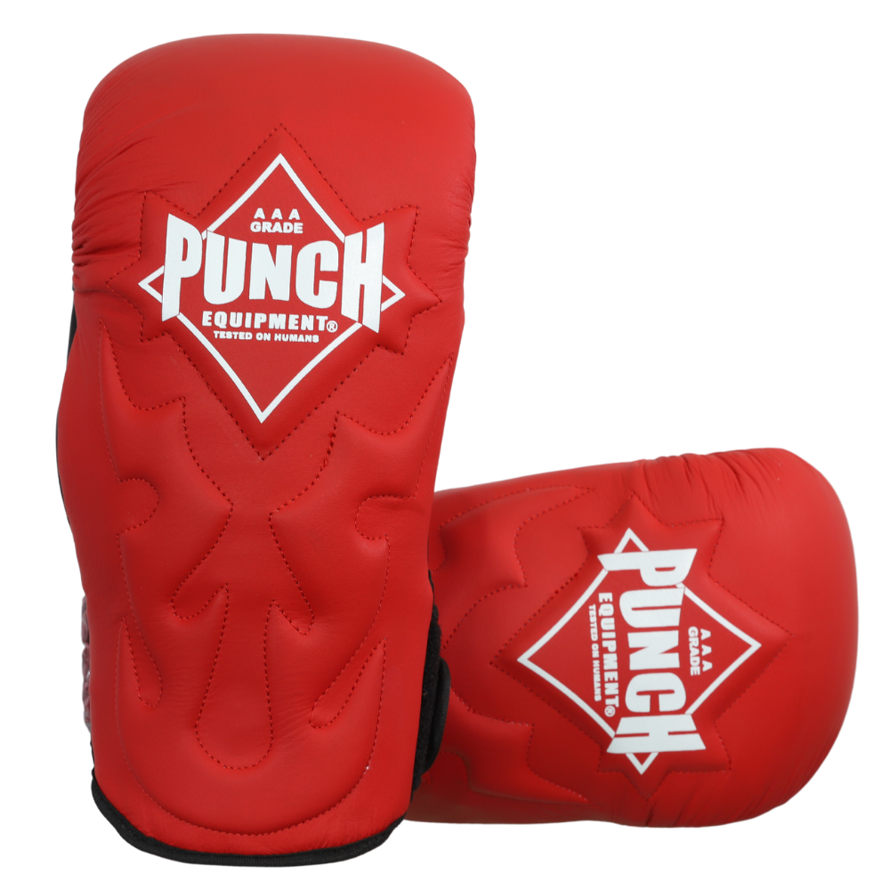 Punch Boxing Glove/pad Hybrid - Talon - 16oz - Red/black