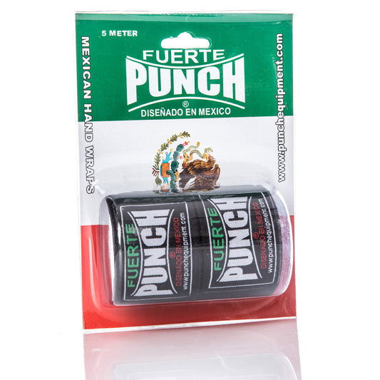 Punch Hand Wraps - Mexican - 5m - Black