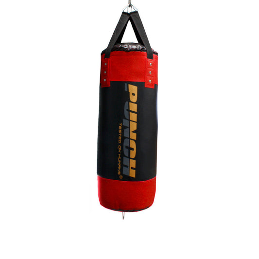 Punch Boxing Bag - Urban - Straps - 3ft Blk/ Red
