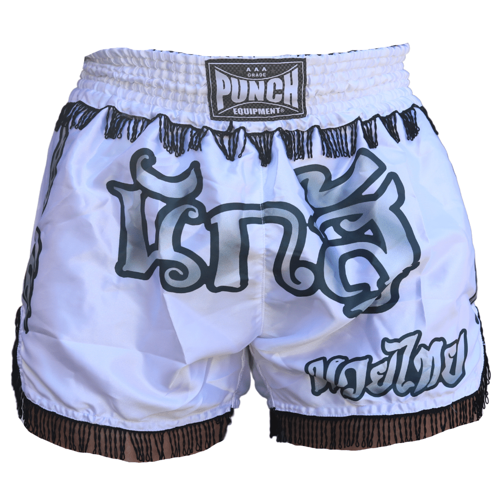 Punch Thai Shorts - Hero - White - Oso