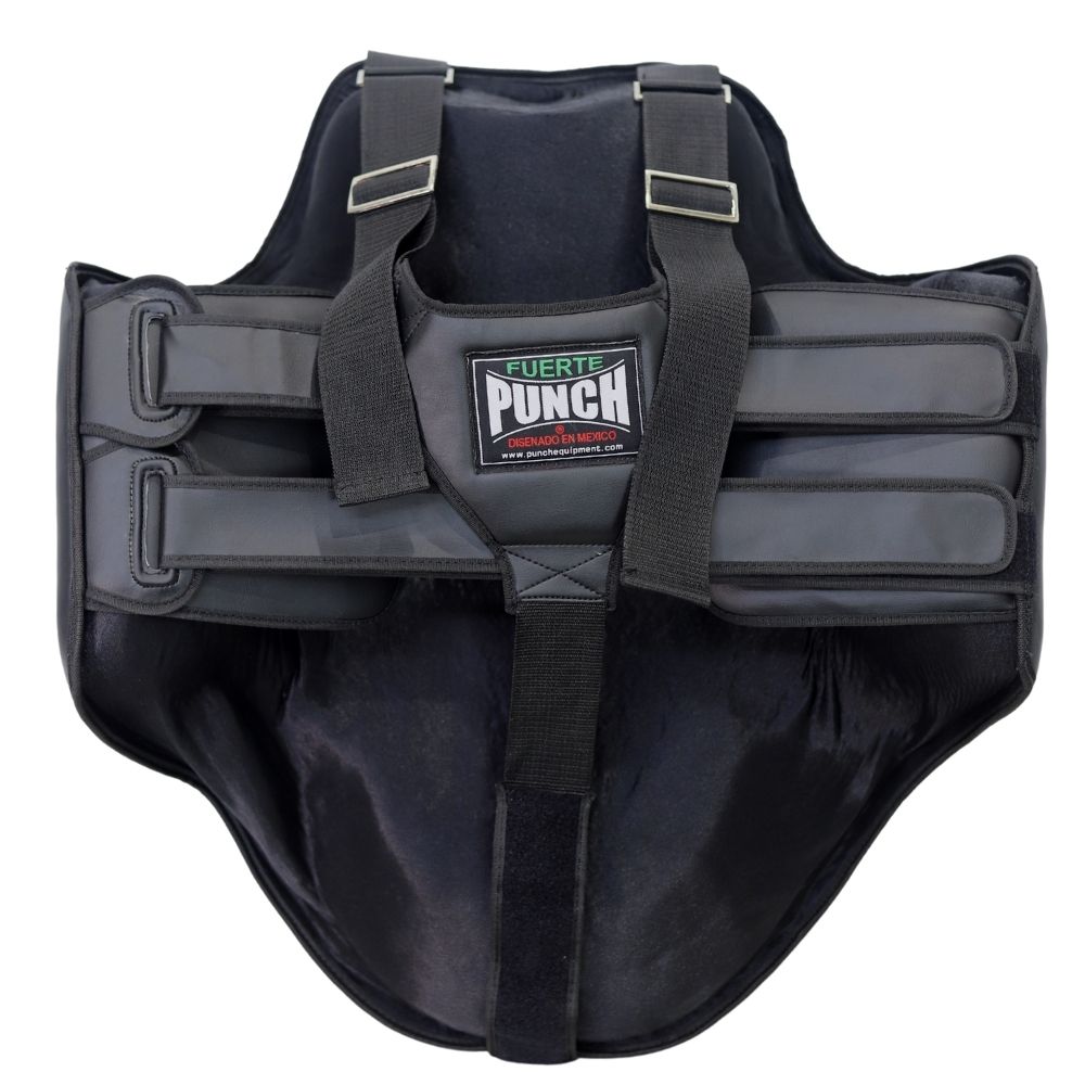 Punch Chest Guard - Mexican- Boxer - Matt Black