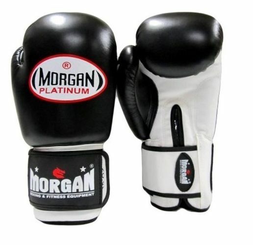 Morgan V2 Platinum Leather Sparring Gloves (10-12-14-16OZ)