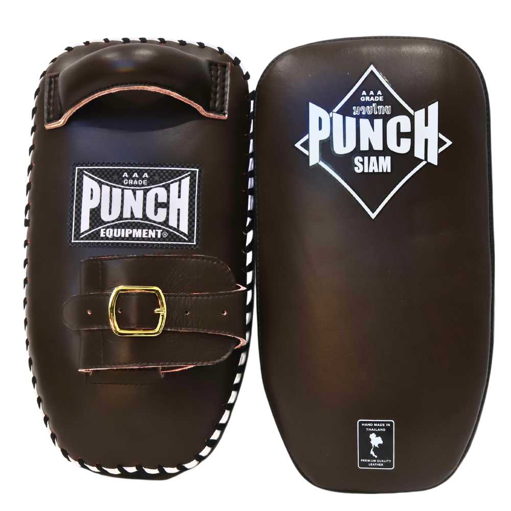 Punch Thai Pad - Siam - Leather- Single Strap Buckle - Chocolate