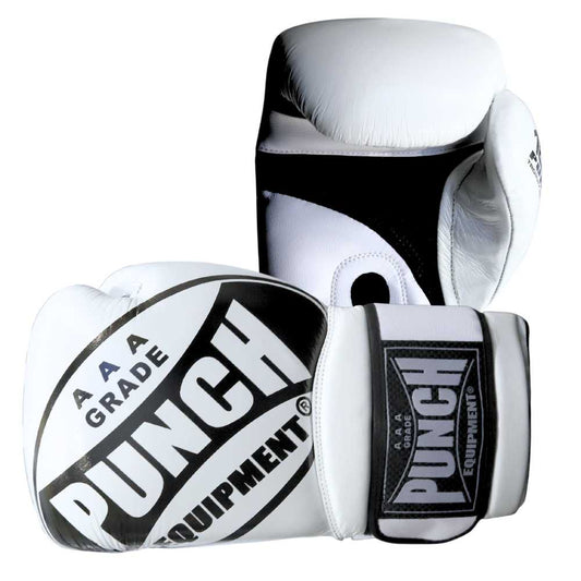 Punch Boxing Gloves - Xl Hand Fit - 16oz - White