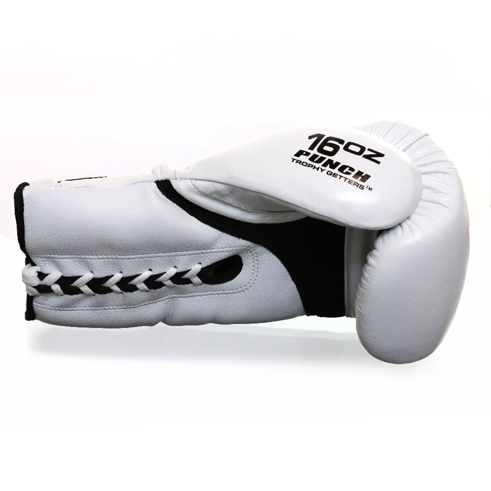 Punch Boxing Gloves Special Lace Up 16oz White Proboxing punch-boxing-gloves-special-lace-up-16oz-white-proboxing