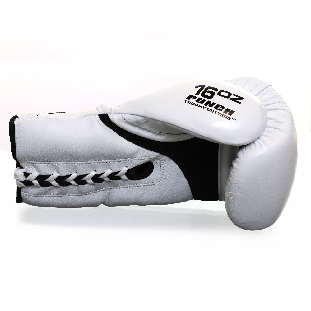 Punch Boxing Gloves - Special - Lace Up - 16oz - White
