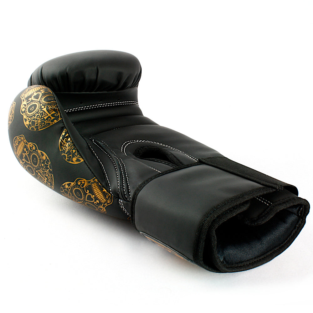 Punch Boxing Gloves - Urban Gold Skulls